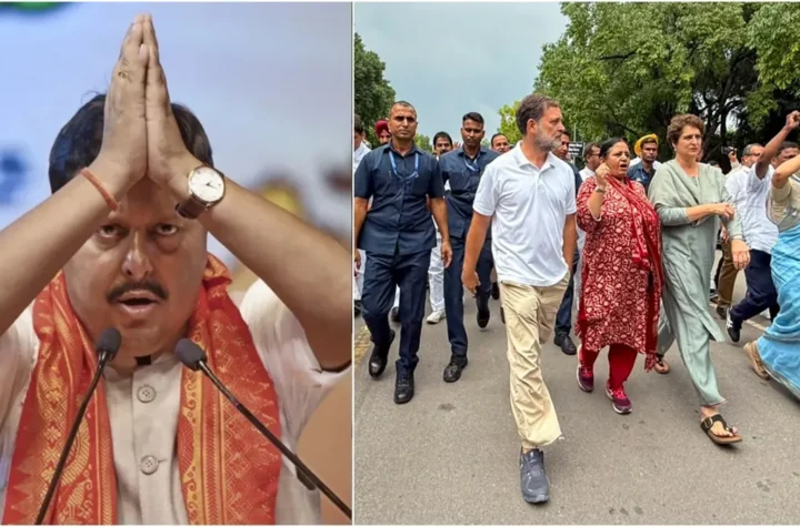 దేశవ్యాప్తంగా కాంగ్రెస్ కార్యాలయాల వద్ద బిజెపి నిరసనలు!