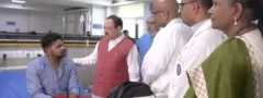 ఆసుపత్రిలో  వాంగ్‌చుక్‌ను కలిసిన జెపి నడ్డా, జితేంద్ర సింగ్