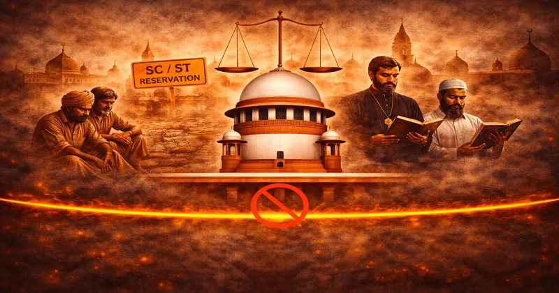 మతం మారితే ఎస్సీ హోదా పోవడం ఖాయం