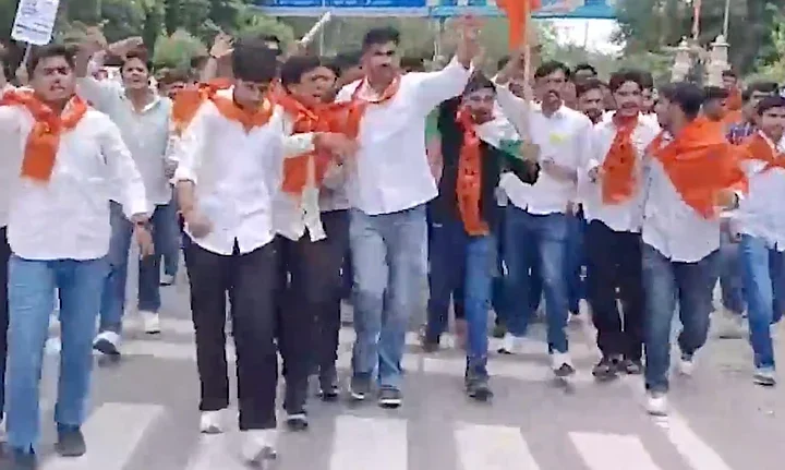 రాజస్థాన్‌లో విద్యార్థి సంఘ ఎన్నికల రద్దుపై ఎబివిపి ఆందోళన