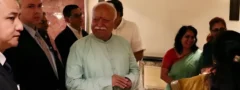న్యూయార్క్ లో `తిలక్’తో మోహన్ భగవత్ కు స్వాగతం