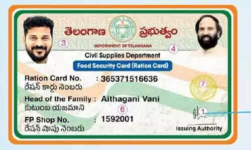స్మార్ట్ కార్డులపై సీఎం రేవంత్, మంత్రి ఉత్తమ్ ల ఫోటోలపై దుమారం 