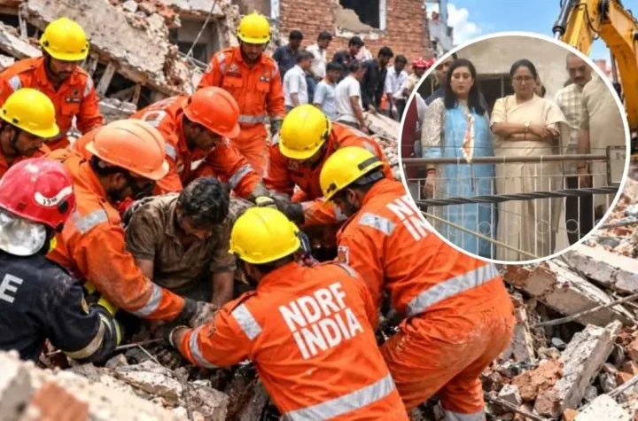 ఢిల్లీలో కుప్పకూలిన హాస్టల్‌ భవనం.. ఆరుగురు మృతి