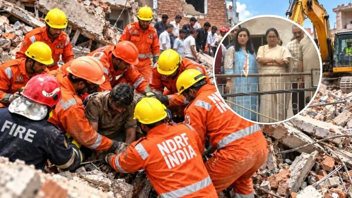 ఢిల్లీలో కుప్పకూలిన హాస్టల్‌ భవనం.. ఆరుగురు మృతి