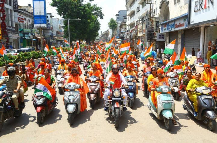 కదం తొక్కిన బీజేపీ మహిళా మోర్చా ‘మహిళా శక్తి స్కూటీ ర్యాలీ’