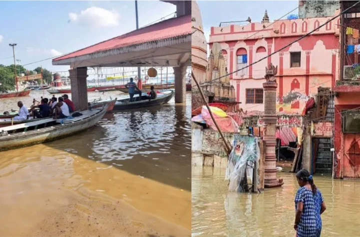 వార‌ణాసిలో ఉధృతంగా గంగా ..మొత్తం  84 ఘాట్లు మూసివేత